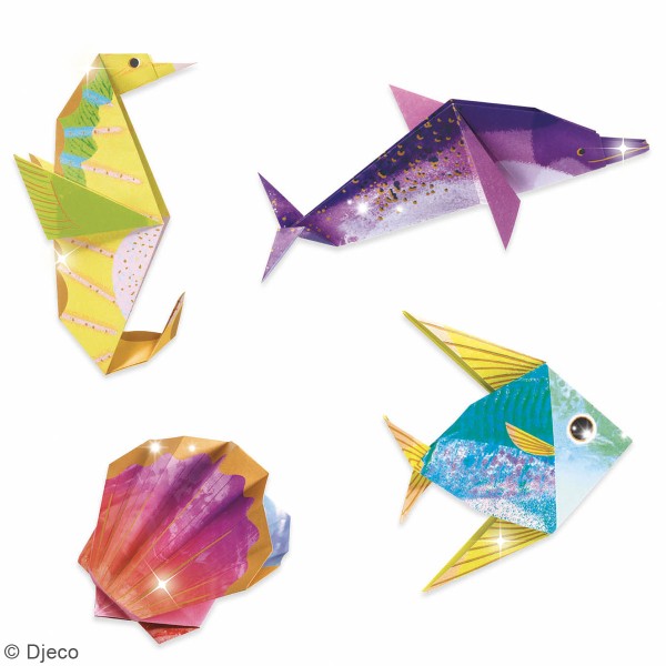 Kit Origami Djeco - Animaux marins - Photo n°2