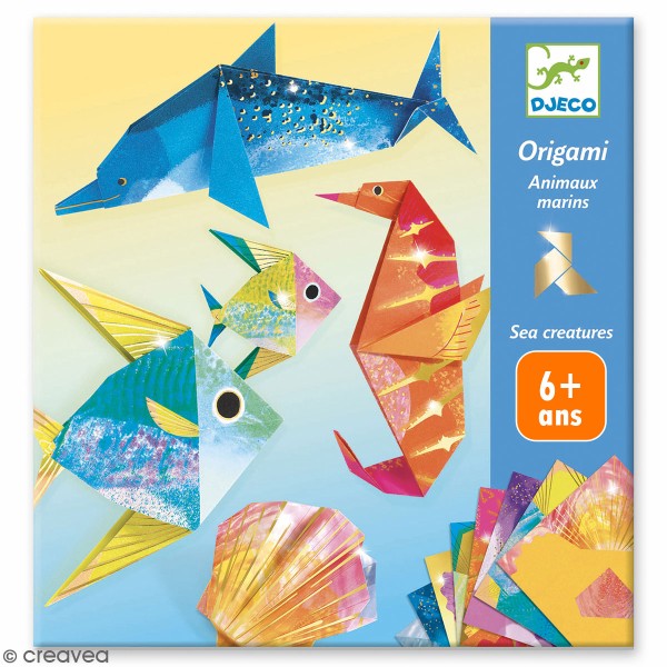 Kit Origami Djeco - Animaux marins - Photo n°1