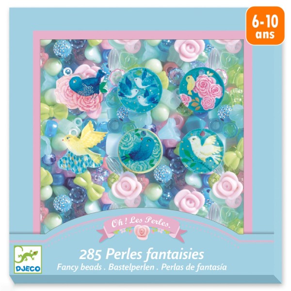 Kit bijoux Djeco - Perles fantaisies - Oiseaux - 287 pcs - Photo n°1