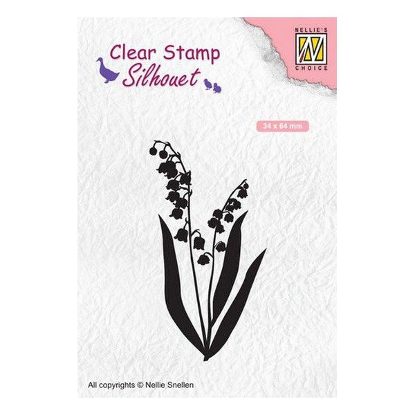 Tampon transparent clear stamp scrapbooking Nellie's Choice FLEUR MUGUET 065 - Photo n°1