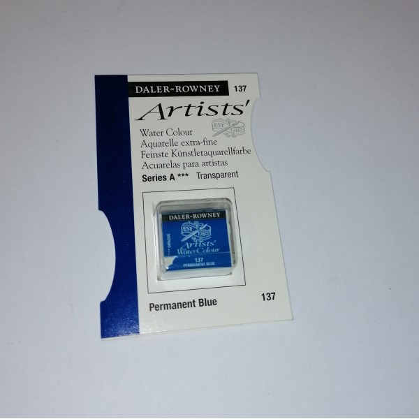 Godet d'aquarelle Daler Rowney - 137 Bleu permanent - Photo n°1
