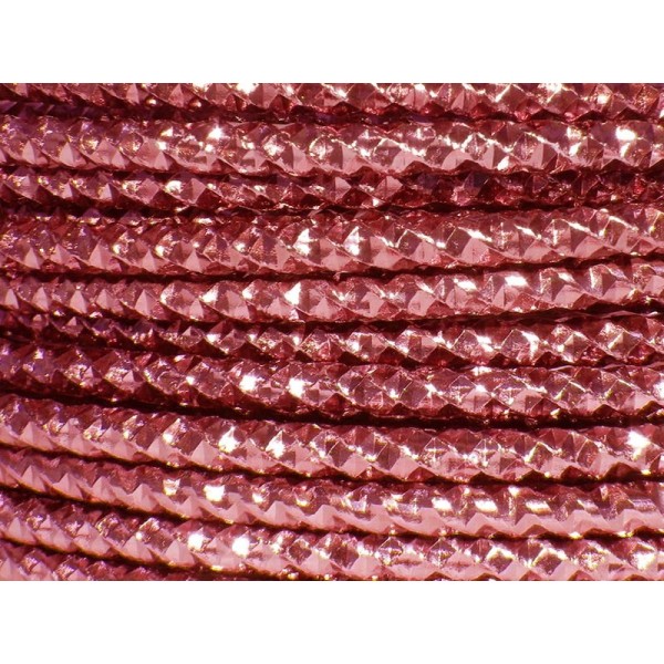 1 Mètre fil aluminium effect couleur rouge rosé 4mm - Photo n°1