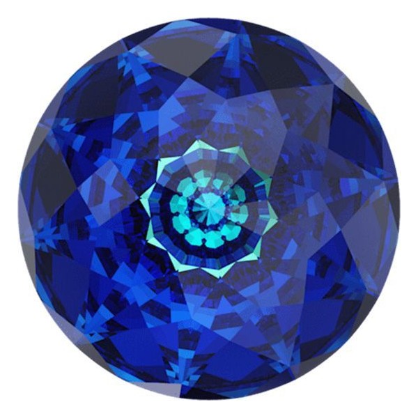 2pcs Crystal Bermuda Blue 001bb Dôme de Pierre Ronde Verre de Cristaux Turquoise 1400 SWAROVSKI Chat - Photo n°1