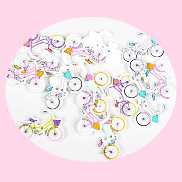 15 Boutons vélo, projets couture scrapbooking - Photo n°1