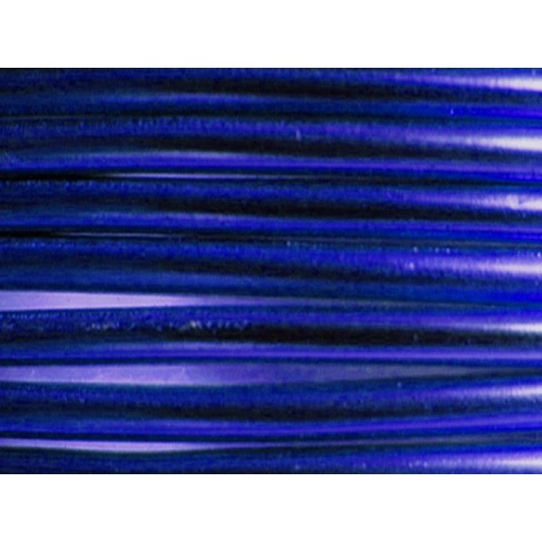 1 Mètre fil aluminium bleu royal 4mm - Photo n°1