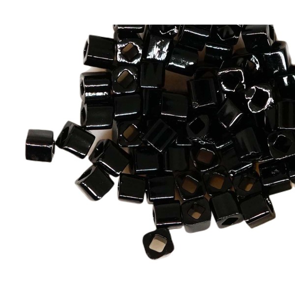 10g Opaque Noir de jais Cube de Verre Japonais Perles de rocaille TOHO 3mm Tc-03-49 3mm - Photo n°1