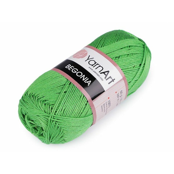 1pc (6332) Vert Pastel en Coton à Tricoter Bégonia 50g, Et les Fils, & de Crochet, de la Mercerie - Photo n°2