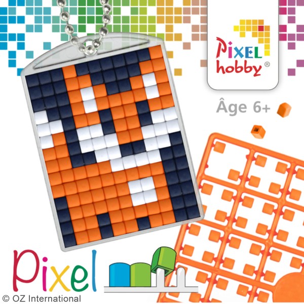 Kit créatif Pixel - porte-clés 4 x 3 cm - Renard - Photo n°3