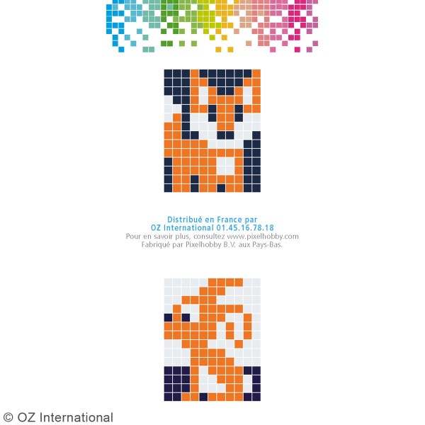 Kit créatif Pixel - porte-clés 4 x 3 cm - Renard - Photo n°4