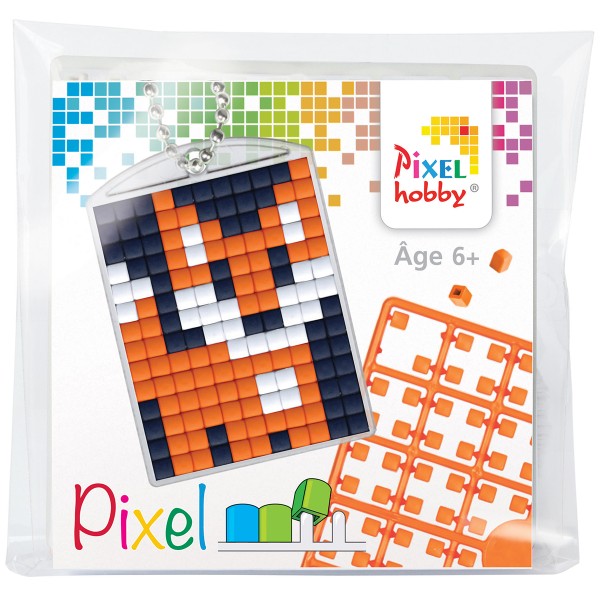 Kit créatif Pixel - porte-clés 4 x 3 cm - Renard - Photo n°1
