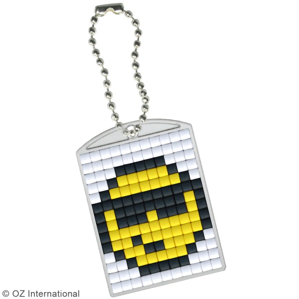 Kit créatif Pixel - porte-clés 4 x 3 cm - Smiley - Photo n°2