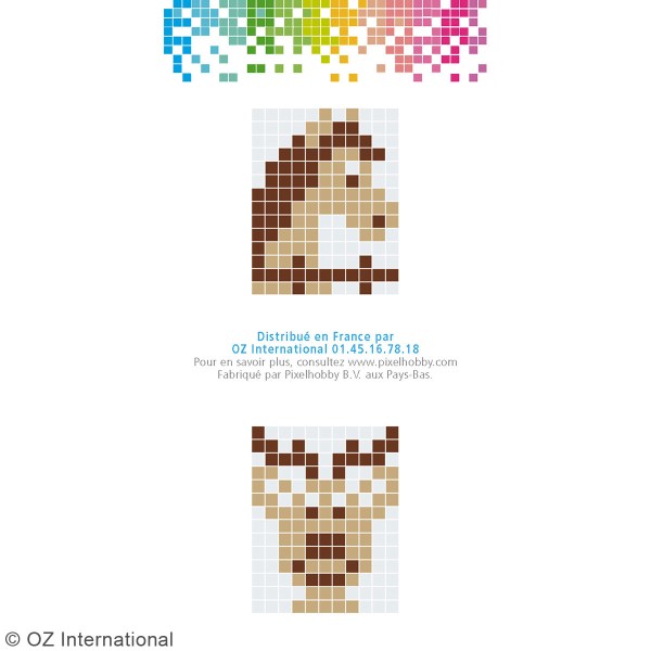Kit créatif Pixel - porte-clés 4 x 3 cm - Cheval - Photo n°4