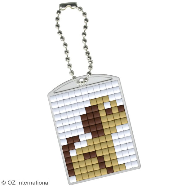 Kit créatif Pixel - porte-clés 4 x 3 cm - Chien - Photo n°2