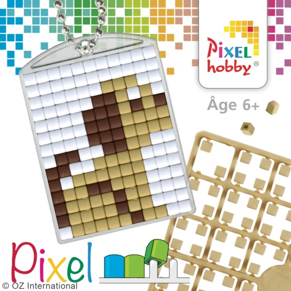 Kit créatif Pixel - porte-clés 4 x 3 cm - Chien - Photo n°3