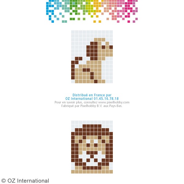 Kit créatif Pixel - porte-clés 4 x 3 cm - Chien - Photo n°4