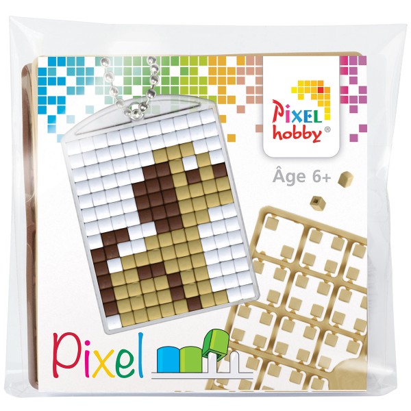 Kit créatif Pixel - porte-clés 4 x 3 cm - Chien - Photo n°1
