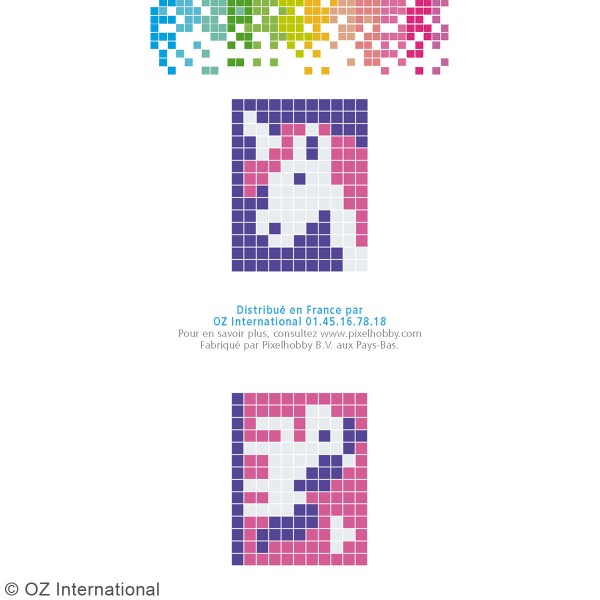 Kit créatif Pixel - porte-clés 4 x 3 cm - Licorne - Photo n°4