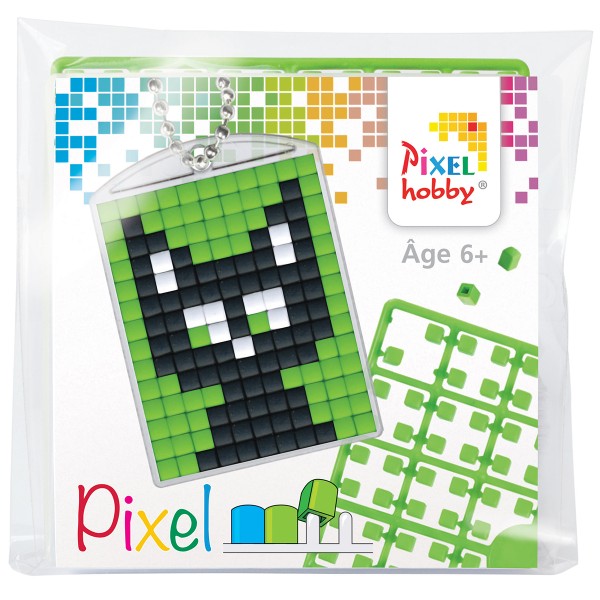 Kit créatif Pixel - porte-clés 4 x 3 cm - Chat - Photo n°1