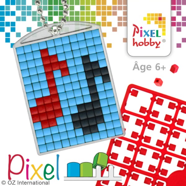 Kit créatif Pixel - porte-clés 4 x 3 cm - Musique - Photo n°3