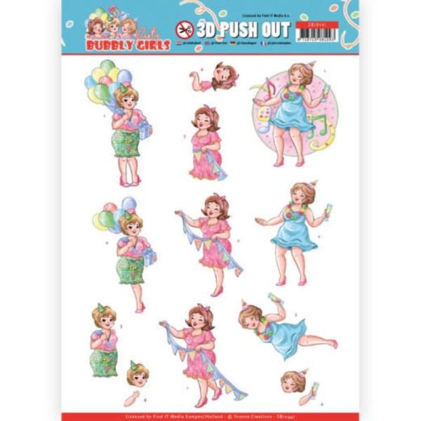 Carte 3D prédéc. - SB10441 - Bubbly girls - Surprise party 2 - Photo n°1