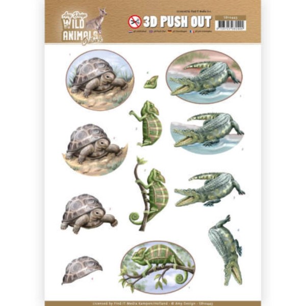 Carte 3D prédéc. - SB10443 - Wild animals - Reptiles - Photo n°1