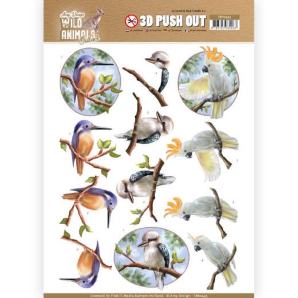 Carte 3D prédéc. - SB10445 - Wild animals - Oiseaux - Photo n°1