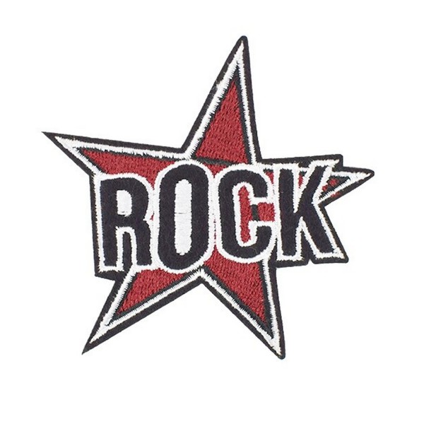 Rock N Roll écusson patch thermocollant