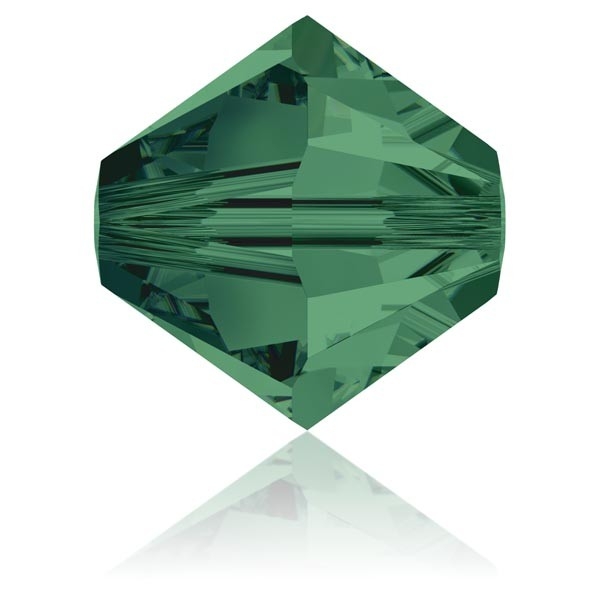 Toupie 3 mm Swarovski Emerald x10 - Photo n°1
