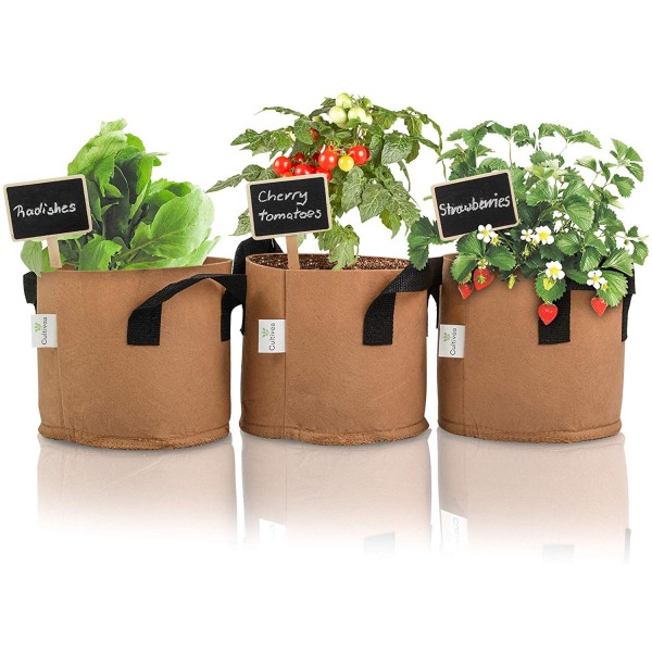 Cultivea – Kit de sacs de culture – Graines Françaises 100%  Bio – (Tomate, Fraise et Radis) - Photo n°3