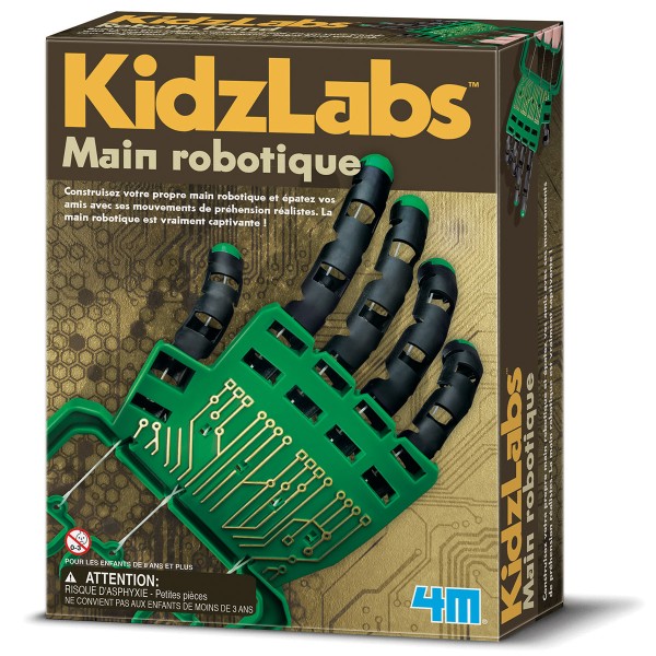 Kit scientifique Kidz Labs - Fabrique une main robotique - Photo n°1