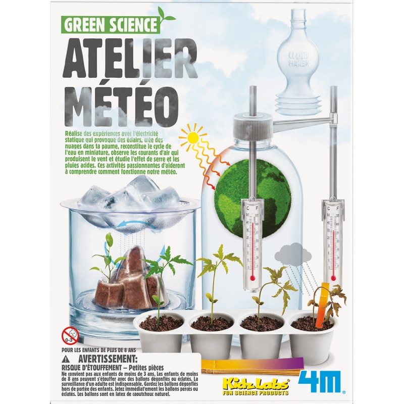 Kit scientifique Kidz Labs Green Science - Atelier météo - Jouets  scientifiques - Creavea