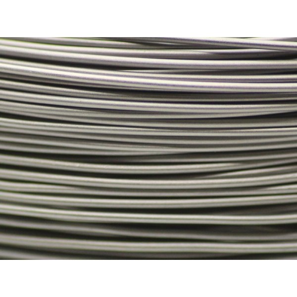 10 Mètres fil aluminium gris métal 0.8 mm - Photo n°1