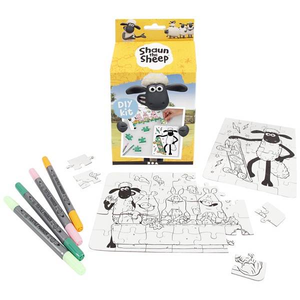 Kit créatif Shaun le Mouton - Memory à colorier - Photo n°1
