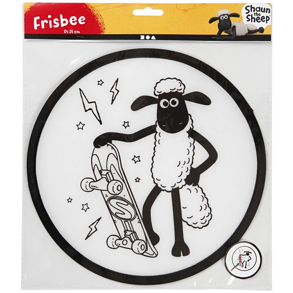 Kit activité manuelle Shaun le Mouton - Frisbee à décorer - 2 pcs - Photo n°1