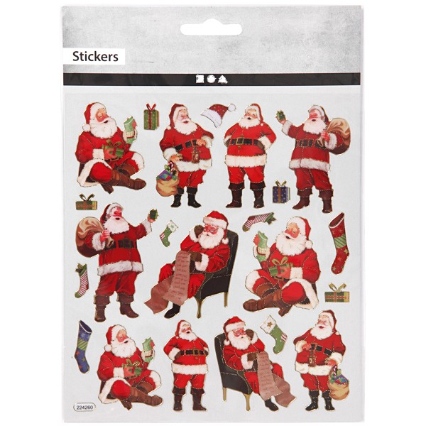 Rouleau de stickers de Noël 2 m - collection Folk