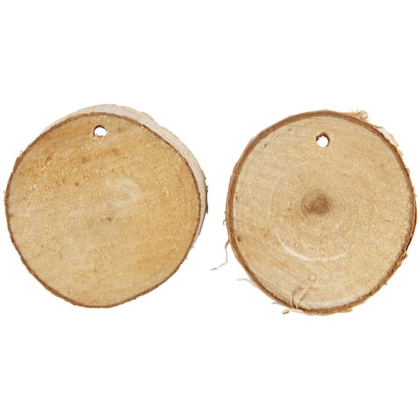 Rondelles de bois décoratives - 35 à 45 mm - 500 g - Photo n°2