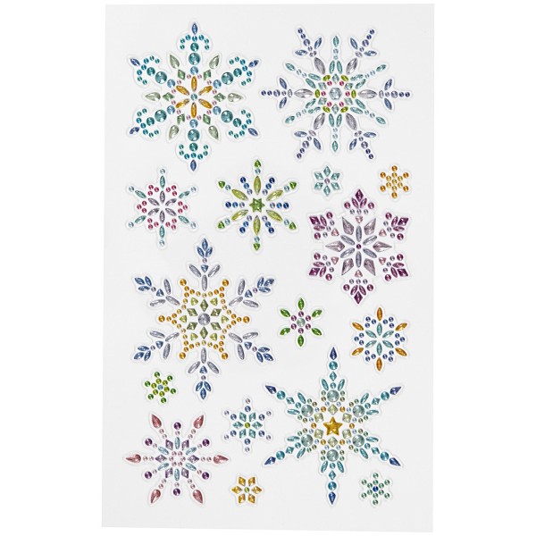 Stickers Strass - Flocons - 15 pcs - Photo n°2