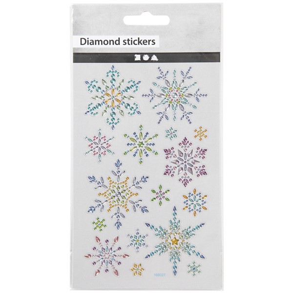 Stickers Strass - Flocons - 15 pcs - Photo n°1