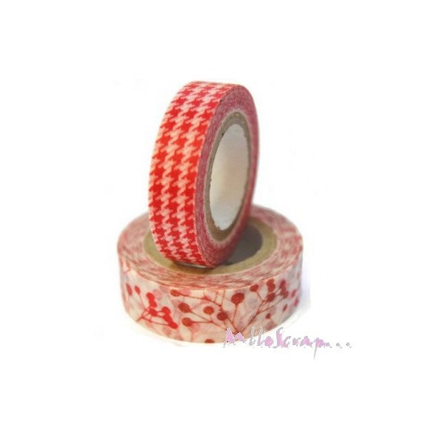 Masking tape, washi tape We are Memory Keppers rouge - 2 rouleaux - Photo n°1