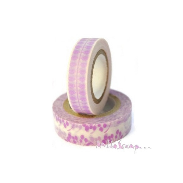 Masking tape, washi tape We are Memory Keppers violet - 2 rouleaux - Photo n°1