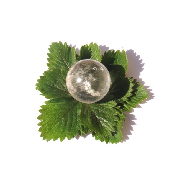 Cristal de Roche : mini sphère 2,6 CM de diamètre - Photo n°1