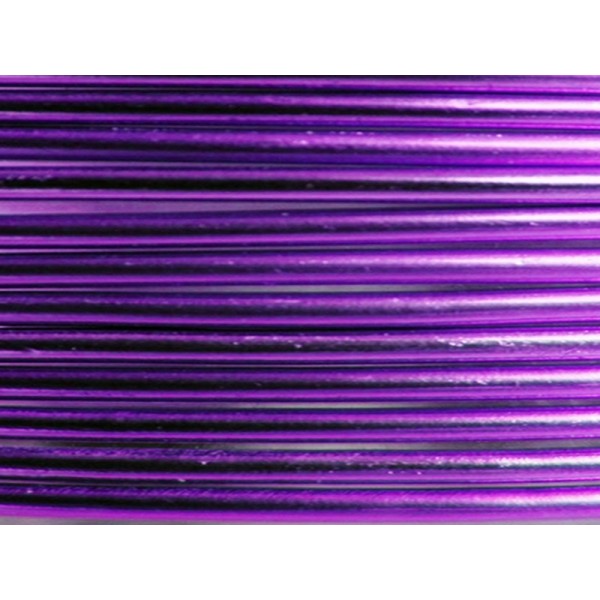 5 Mètres fil aluminium lilas 1,5mm - Photo n°1