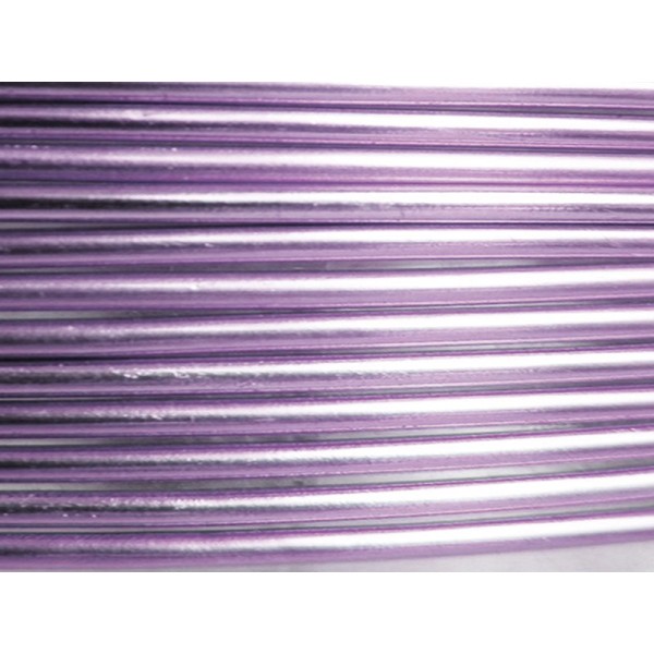 1 Mètre fil aluminium lilas clair 1,5mm - Photo n°1