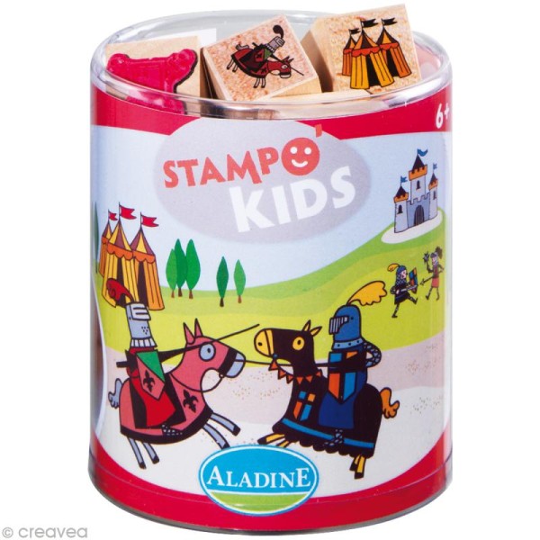Kit 15 tampons Stampo'kids Chevalier - Photo n°1