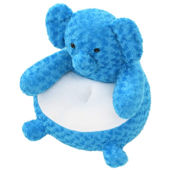 Vidaxl Éléphant En Peluche Bleu - Photo n°2