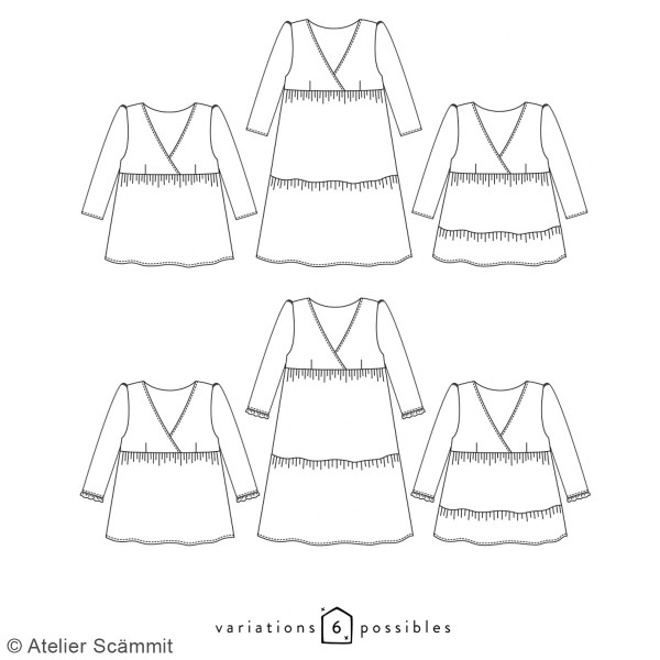 Patron couture Atelier Scammit - Robe et blouse Eugénie - Taille 34 à 48 - Photo n°6