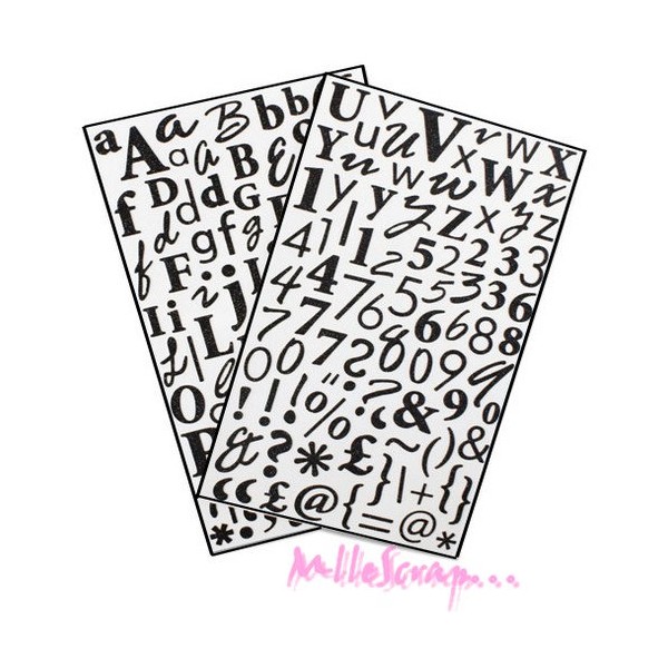 Stickers alphabet - Dovecraft - 170 pièces - Photo n°1