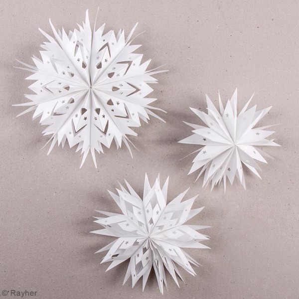 Kit Mini-étoiles magiques sacs en papier - Blanc - 5,5 à 11 cm - Photo n°2
