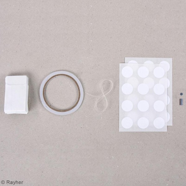 Kit Mini-étoiles magiques sacs en papier - Blanc - 10 à 12 cm - Photo n°3