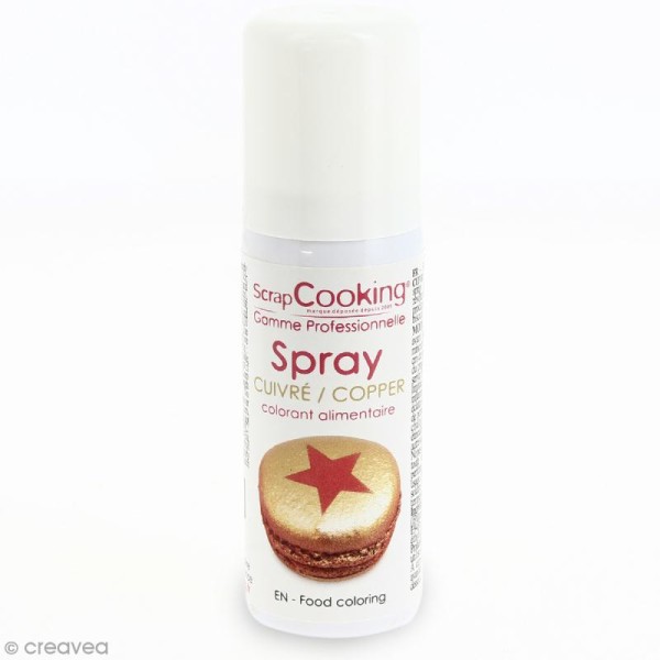 Spray colorant alimentaire ScrapCooking - Cuivré - 50 ml - Photo n°1